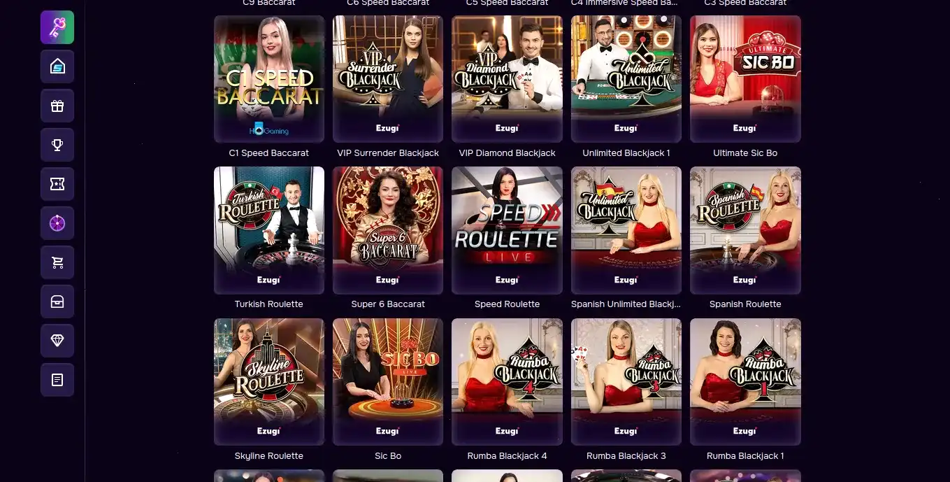 рулетка и карты на устройствах Vulkan Zhara